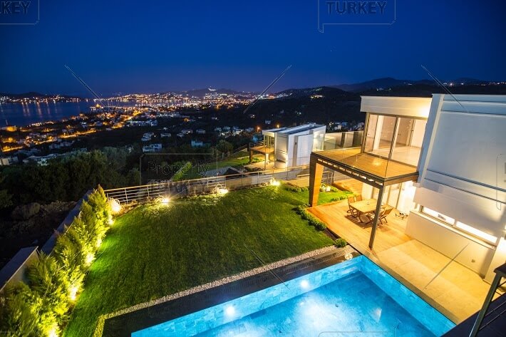 Spectacular view from 5 bed luxury Villa in Yalikavak