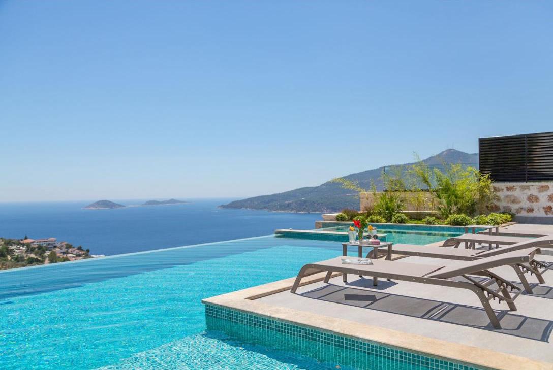 Designer Kalkan sea vista villa ready to move in