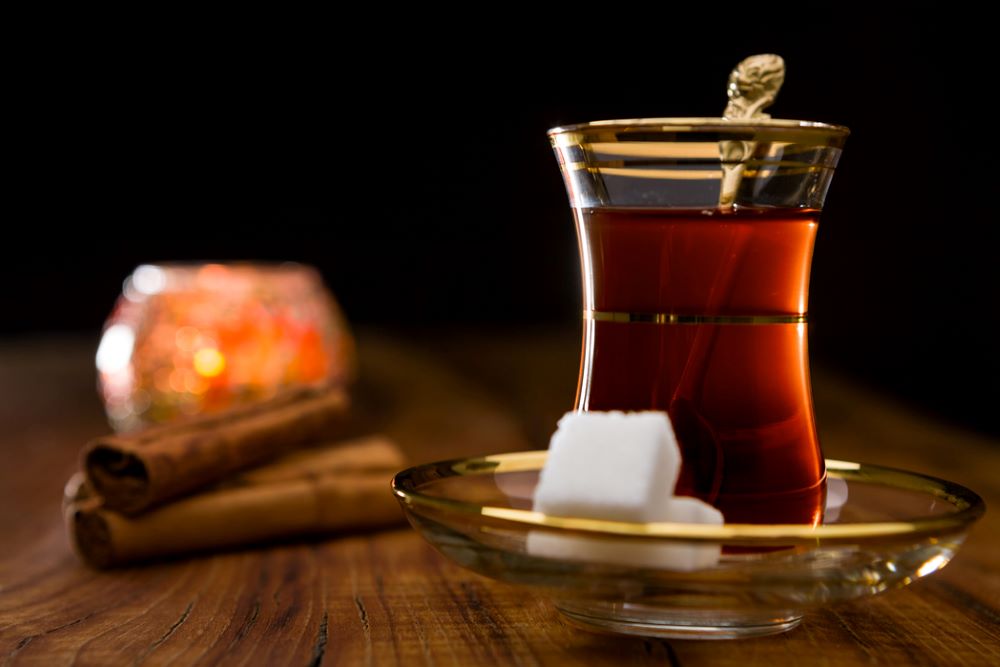 Tea Cup Set Turquoise, Authentic Turkish Tea Glass