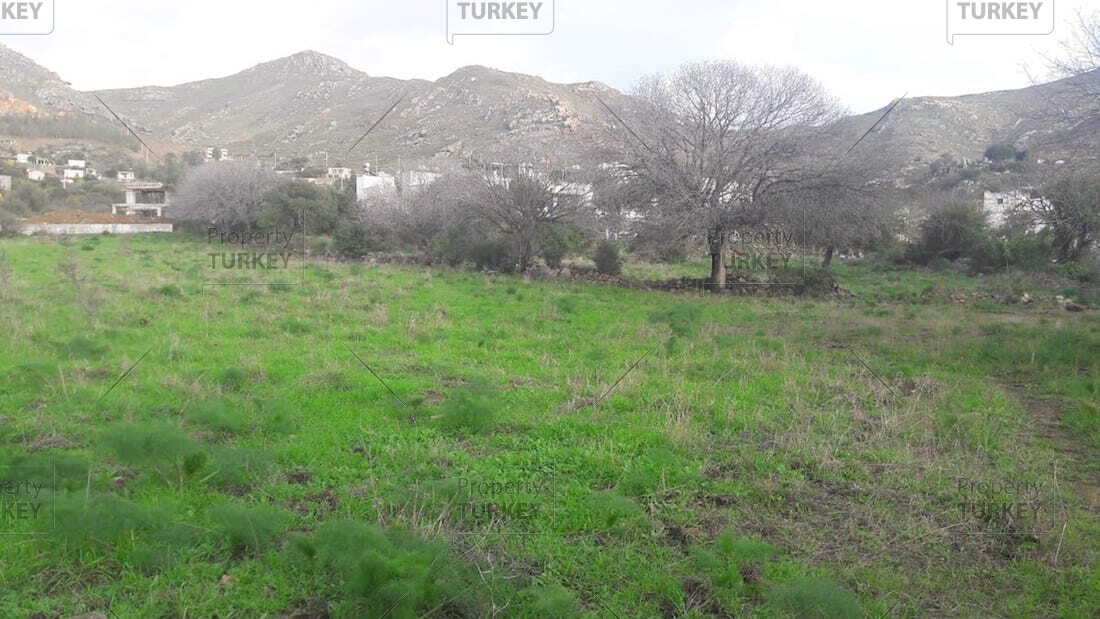Sea view land for sale in Gumusluk Bodrum - Property Turkey